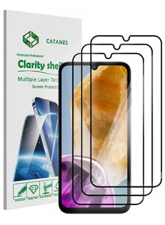 اشتري 3 Pack Samsung Galaxy M15 Screen Protector Full Coverage Screen Protector Clear Anti-Bubble Shield Tempered Glass Screen Protector في الامارات