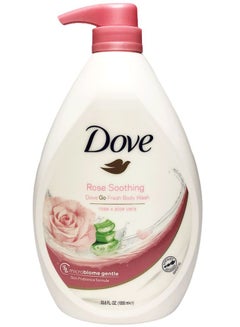 Buy Rose Soothing Rose & Aloe Vera Body Wash 1000ml in UAE