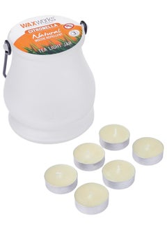 اشتري Citronella Natural Mozzie Repellent Tea Light Candle Jar في الامارات