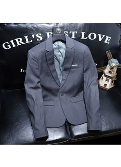 اشتري Chic Trendy Mens Blazer Light Blue Slim Fit Light gray في الامارات