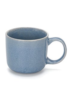 Buy Mug Cozy Ceramic Loose Crockery Non Slip Coffee And Tea Cup For Kitchen And Dining Room 320 Ml Blue in UAE