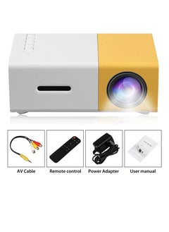 اشتري Mini Projector Portable Projector for Cartoon Kids Gift Outdoor Movie Projector LED Pico Video Projector for Home Theater Movie Projector with HDMI USB TV AV Interfaces and Remote Control في الامارات