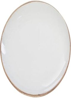 اشتري Porland Seasons Porcelain Oval Plate For Home Uses, Restaurants & Hotels, 36cm - Grey في مصر