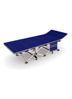 Buy Multi-Functional Folding Bed Blue in Saudi Arabia