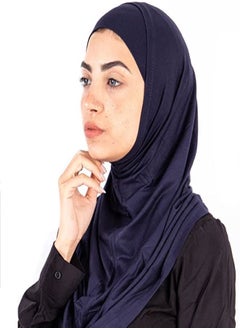 Buy Syrian Veil Two-Pieces Cotton - Navy Blue in Egypt