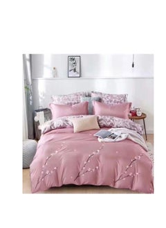 Buy 4pcs Soft & Breathable Cotton Single Comforter for All Seasons Duvet inserted bedding set in UAE