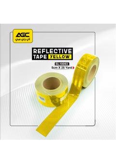 Buy Reflective Tape High Visibility Industrial Marking Tape 5 cm Width 25 Meter Heavy Hazard Warning Outdoor Safety Tape in Saudi Arabia