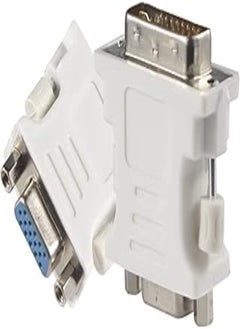 اشتري Generic DVI To VGA Female Adapter - White - 24 + 5 PIN في مصر