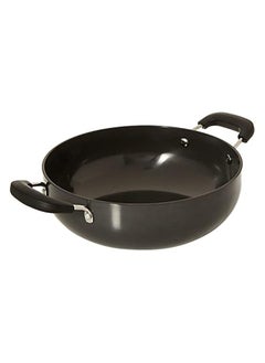 Buy Anodized Nonstick Aluminum Deep Kadai Double Handle, 22cm, BBAK12, Kadai Pot , Deep Frying Pot , Cooking Pot , Casserole in UAE