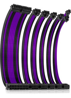 Buy Antec Premimium Sleeved Extension Cable Kit - Purple/Black in UAE