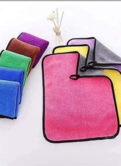 Buy 5-Piece Microfiber Cloth Set, 30x40 cm, Multi-Color for Versatile Use – Microfiber Cleaning Cloth for Car, Kitchen, and Glass – Double-Sided Towels for Drying and Polishing, Thick and Highly Absorbent, Cleaning Cloth for Kitchen, Glass, and Wood – Dust-Resistant Silk Cloth, Wipe for Glass, Wood Polish – Microfiber Kitchen Towels – Microfiber Towel in Egypt