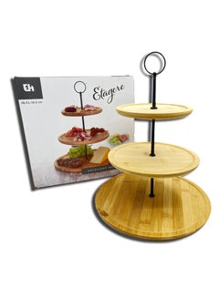 Buy 3-Tier Bamboo Food Stand in UAE