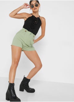 Buy Button Detail Shorts in Saudi Arabia