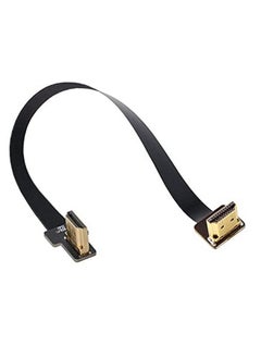 اشتري Cyfpv Dual 90 Degree Rightup Angled Hdmi Type A Male To Male Hdtv Fpc Flat Cable For Fpv Hdtv Multicopter Aerial Photography 20Cm في الامارات