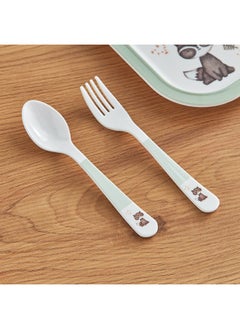 Buy Ron Trinity 2-Piece Melamine Safari Cutlery Set 3.5x16 cm in UAE