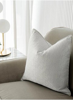 Buy Cushion Elodie Bianca (with filler) Pillow Knot Home Cover Set for Modern Sofa Contemporary Living Room Bedroom and Office Soft Washable in UAE