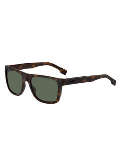 Buy Men's UV Protection Rectangular Shape  Sunglasses BOSS 1647/S GREEN 44 - Lens Size: 43.5 Mm - Hvn in UAE