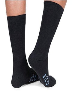 Buy Dr. Mercola Black Men's SITO Crew Non Terry Socks, 3-Pack, Size Large/X-Large, GOTS Certified Organic Cotton in UAE