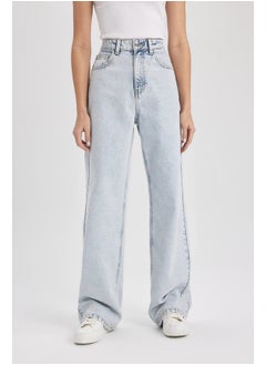 Buy Woman 90'S Wide Leg Denim Trousers in Egypt