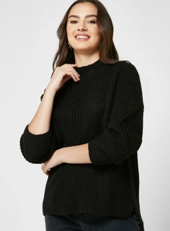 Buy High Neck Knitted Sweater in Saudi Arabia