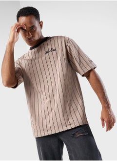 Buy Essential Pinstripe T-Shirt in UAE