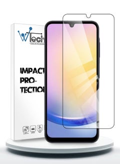 Buy Premium Series Curved Edges 9H 2.5D Tempered Glass Screen Protector For Samsung Galaxy A25 5G 2023 WTech Clear in UAE