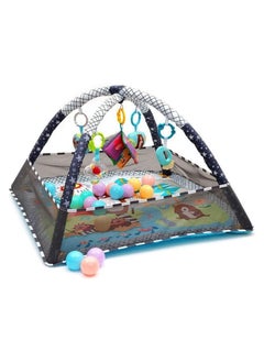 اشتري Baby Play Mat & Gym for Infants Boys & Girls - Tummy Time Baby Activity Center & Entertainer with Hanging Toys - Soft Playpen with Balls - Foldable Play Gym - Baby Essential Stuff for Newborn في الامارات