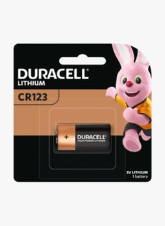 Buy Duracell CR 123 Lithium 3V Battery - Pack of 1 in UAE
