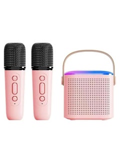 اشتري Portable Bluetooth Karaoke Speaker with 2 Wireless Microphones for Home Enjoyment Party في السعودية