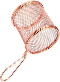 اشتري Yarnow Frying Basket Stainless Steel Basket Chicken Cooking Basket Round Frying Net Basket With Handles Food Strainers Tools (Rose Gold) في الامارات