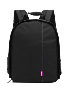 اشتري Multi-functional Camera Bag Dor DSLR/Camcorder Black/Purple في الامارات