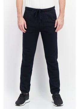 اشتري Men Drawstring Embroidered Logo Sweatpant, Dark Navy في الامارات