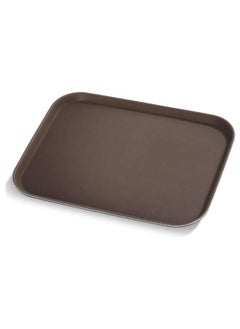 اشتري Non Slip Plastic Slip Tray Rectangular Brown 28x35 في الامارات