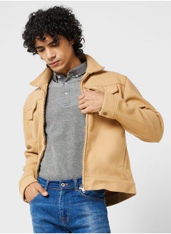 Buy Mens Faux Wool Western Style Jacket. in Saudi Arabia