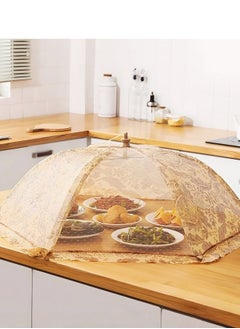 Buy Mesh Food Cover - Collapsible Fly Net Protector for Home Parties, Picnics, BBQs - 80*80CM in Saudi Arabia