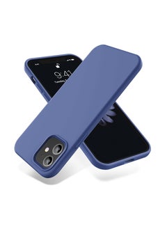 Buy Compatible with iPhone 11 (6.1 Inch) Case, Liquid Silicone Case, Full Body Protective Cover, Shockproof, Slim Phone Case, Anti-Scratch Soft Microfiber Lining (A.Royal Blue) in Egypt