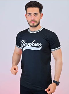 Buy T-shirt made of Summer Melton material, treated against lint and shrinkage, with a soft and light feel on the body in Egypt