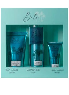 Buy GIFT SET BALI 3PCS LOTION 150g SPLASH 175ml AND HAND CREAM 50g in Egypt