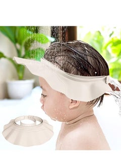 Buy Baby Shower Cap Bath Visor Protection Silicone Adjustable Safe Shower Bathing Cap for Protector Eye Ear Shampoo Cap for Infants Toddler Baby Kids Children in UAE