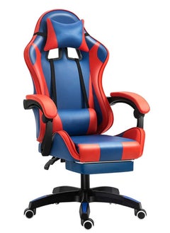 اشتري Gaming chair with RGB LED lights and speakers, massage computer chair ergonomic PU leather tilt and swivel desk chair with lumbar support armrest في الامارات