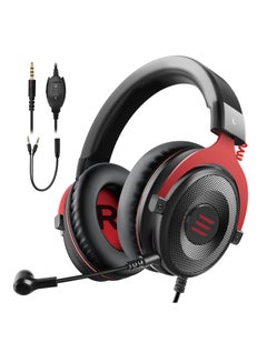 Buy E900 Wired Stereo Over Ear Gaming Headset with Noise Cancelling Mic for PS5 Xbox One Nintendo Switch PC Mac and Laptop Red in Saudi Arabia