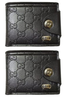 اشتري 2 Pieces Pocket Wallet for Men Black Color في الامارات