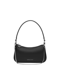 Buy CHARLES & KEITH Crossbody Bag Curved Shoulder Bag - Black in Saudi Arabia