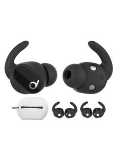 اشتري 3 Pairs for Beats Studio Buds Ear Hooks, Anti-Slip Ear Covers Silicone Accessories, Not Fit in The Charging Case, Compatiable with Beats Studio Buds 2021 (Black) في السعودية