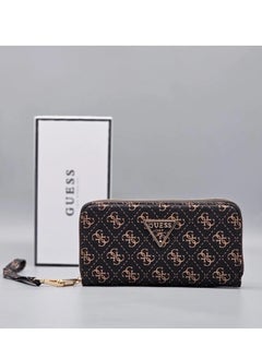 اشتري GUESS Women Brand Logo Printed Zip Around Wallet في الامارات