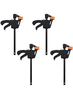 Buy F Clamps Carpenter Tools Quick Grip Clip, 8-inch Practical Forged Steel Heavy Duty Bar Clamp Spreader Rocker Clip DIY Hand Tool Kit for Wood Working (Pack of 4pcs) in UAE