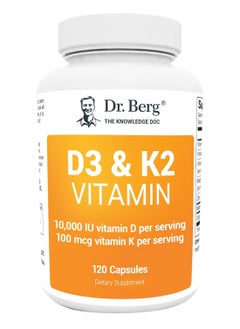 Buy Nutritionals D3 And K2 Vitamin Supplement With Purified Bile Salts 120 Capsules in UAE