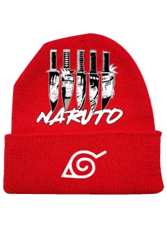 Buy Naruto Knitted Cartoon Printed Hat in Saudi Arabia