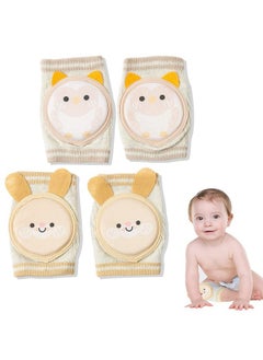 Buy Baby Knee Pads For Crawling, 2 Pairs Baby Knee Protectors Breathable Crawling Knee Pads with Sponge Pad, Anti-Slip Knee Pads Leg Warmers Protective Cover For Unisex Babies (Rabbit And Owl) in Saudi Arabia