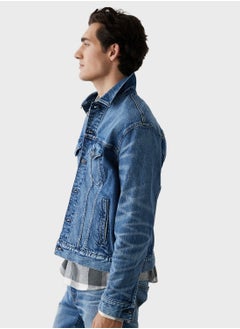 Buy Pocket Detail Denim Jacket in Saudi Arabia